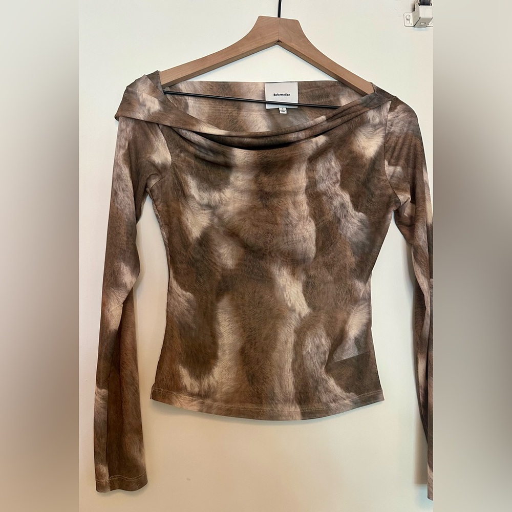 Reformation Elio Top, size small